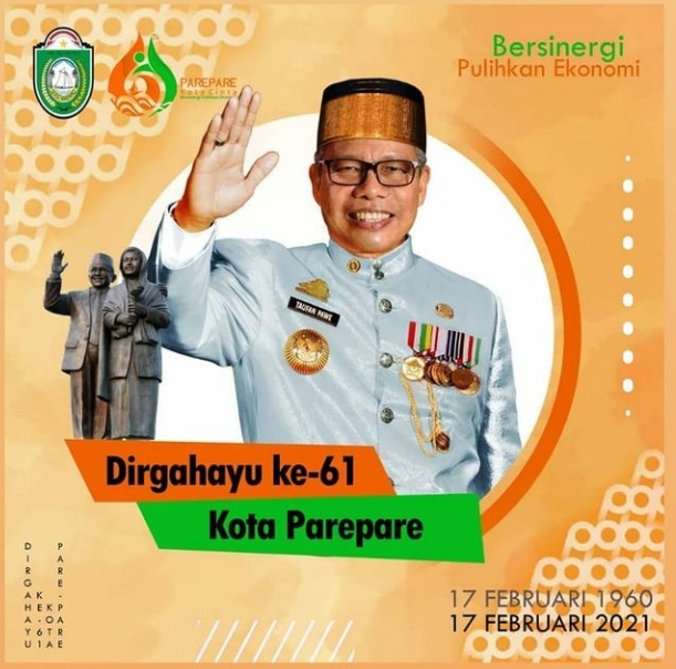 Hari Jadi Parepare ke-61, Wali Kota Ucapkan Terima Kasih Kepada Seluruh Masyarakat